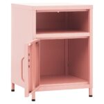 Table de chevet Rose 35x35x51 cm Acier – Image 4