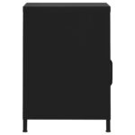 Table de chevet Noir 35x35x51 cm Acier – Image 2