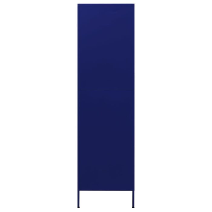 Garde-robe Bleu marine 90x50x180 cm Acier – Image 3