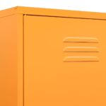 Garde-robe Jaune moutarde 90x50x180 cm Acier – Image 6