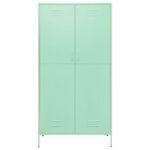 Garde-robe Vert menthe 90x50x180 cm Acier – Image 2