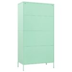 Garde-robe Vert menthe 90x50x180 cm Acier – Image 4