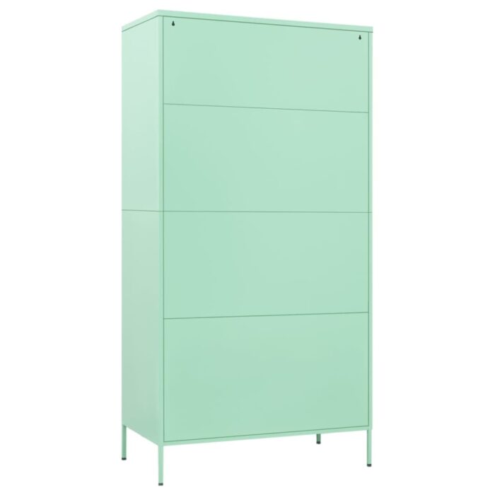 Garde-robe Vert menthe 90x50x180 cm Acier – Image 4
