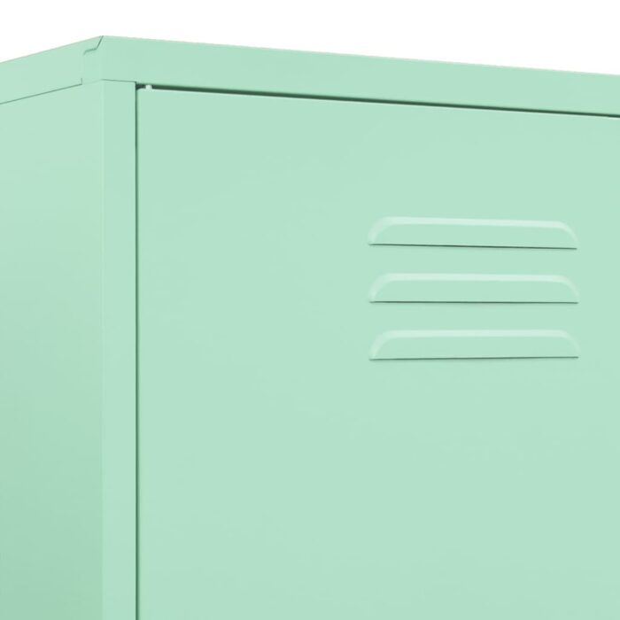 Garde-robe Vert menthe 90x50x180 cm Acier – Image 6