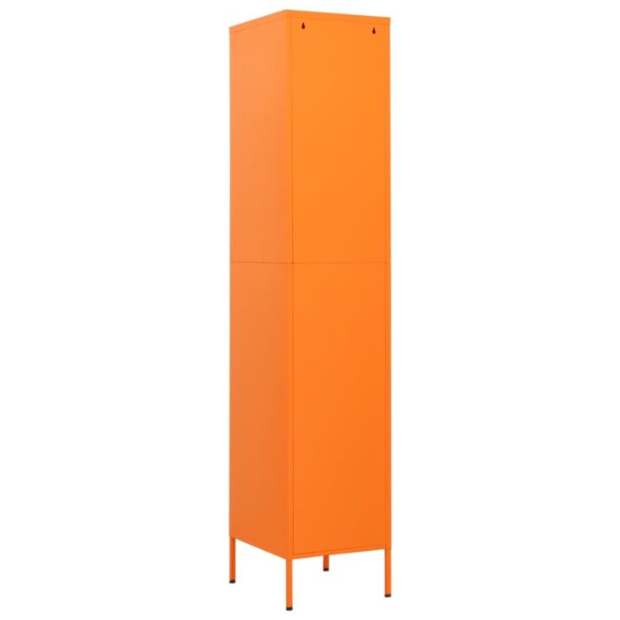 Armoire à casiers Orange 35x46x180 cm Acier – Image 3