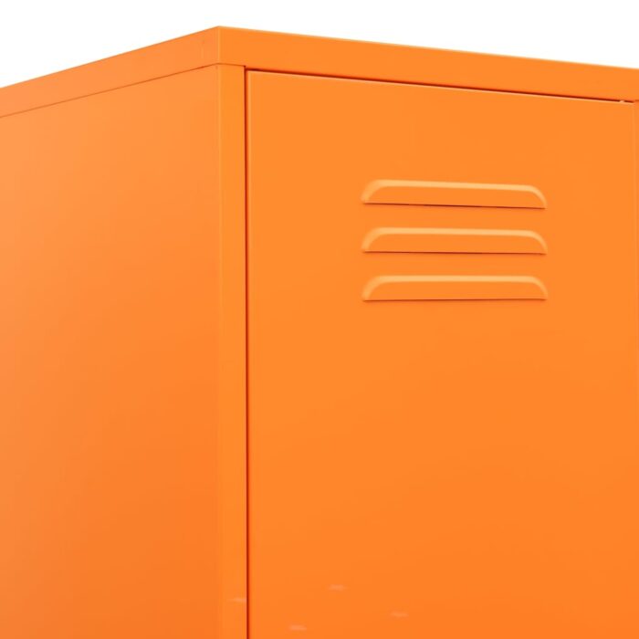 Armoire à casiers Orange 35x46x180 cm Acier – Image 5