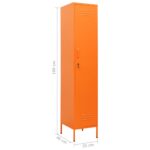 Armoire à casiers Orange 35x46x180 cm Acier – Image 7