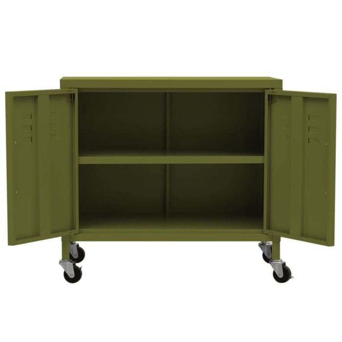 VXL8720286565735_g_en_hd_5.jpg Armoire de rangement Vert olive 60x35x56 cm Acier – Image 5