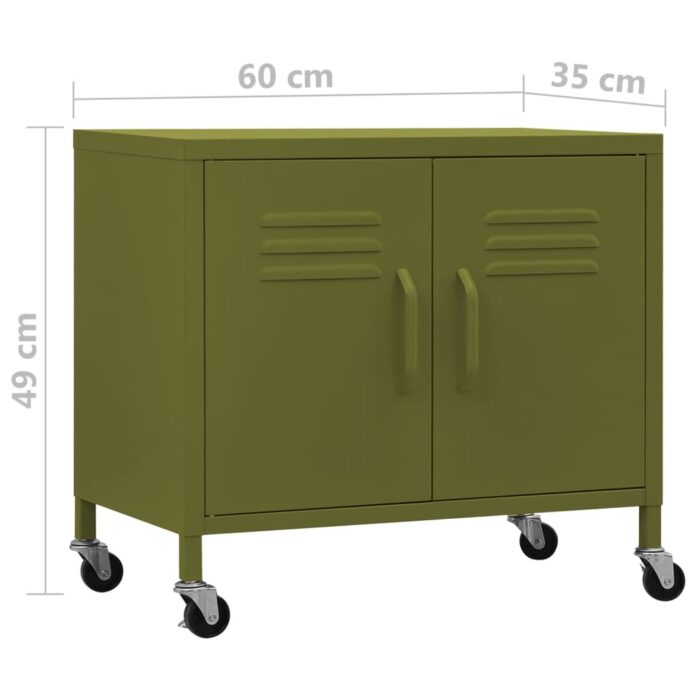 VXL8720286565735_g_en_hd_7.jpg Armoire de rangement Vert olive 60x35x56 cm Acier – Image 7