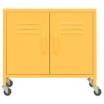 Armoire de rangement Jaune moutarde 60x35x56 cm Acier – Image 2