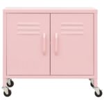 Armoire de rangement Rose 60x35x56 cm Acier – Image 2