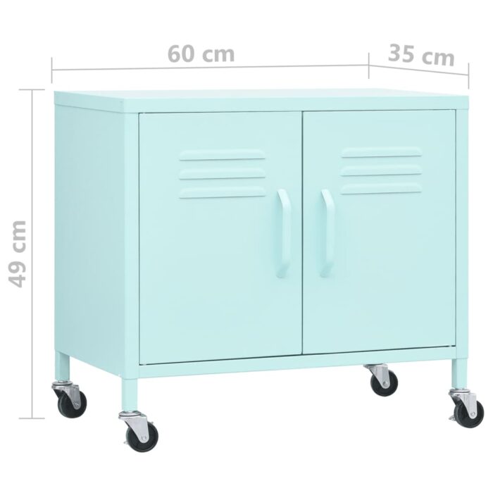 Armoire de rangement Menthe 60x35x56 cm Acier – Image 7