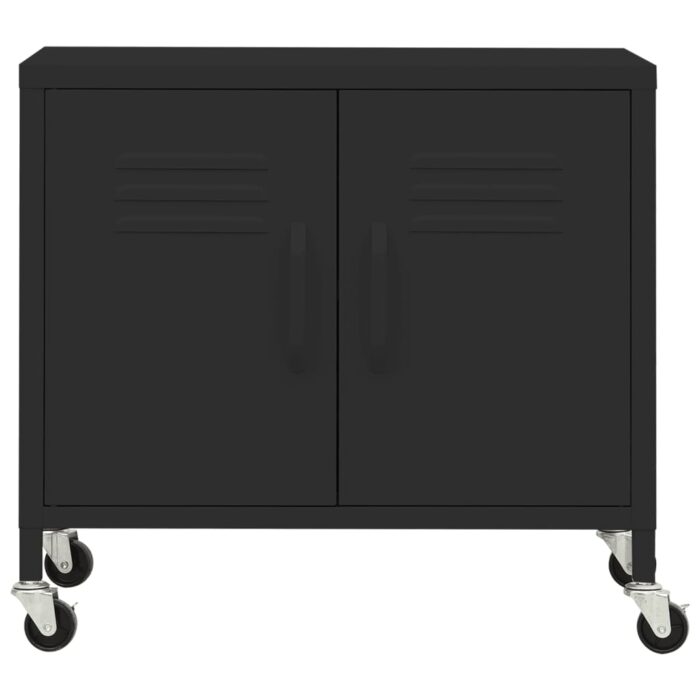 Armoire de rangement Noir 60x35x56 cm Acier – Image 2