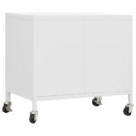 Armoire de rangement Blanc 60x35x56 cm Acier – Image 4