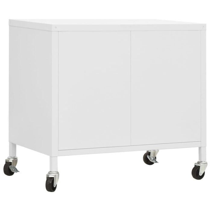 Armoire de rangement Blanc 60x35x56 cm Acier – Image 4
