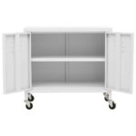 Armoire de rangement Blanc 60x35x56 cm Acier – Image 5