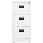 Classeur Blanc 46x62x102,5 cm Acier – Image 3