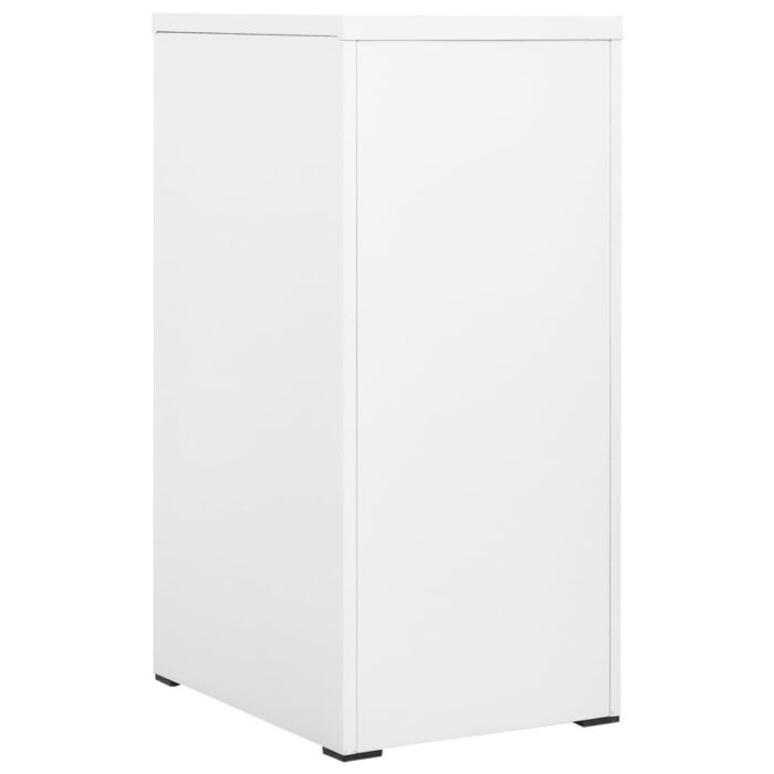 Classeur Blanc 46x62x102,5 cm Acier – Image 4