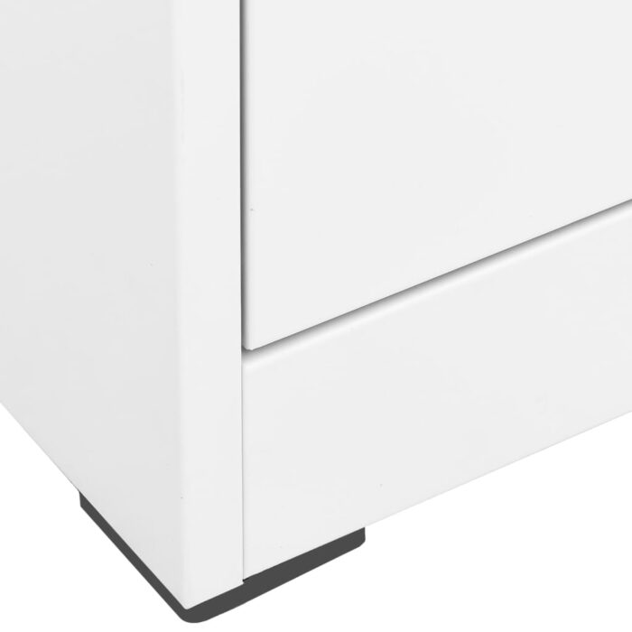 Classeur Blanc 46x62x102,5 cm Acier – Image 6