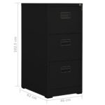 Classeur Noir 46x62x102,5 cm Acier – Image 10