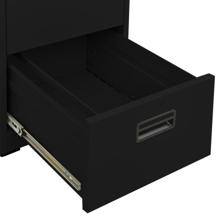 Classeur Noir 46x62x102,5 cm Acier – Image 9