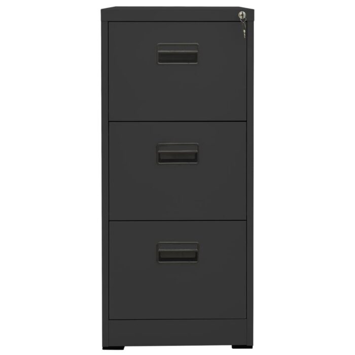 Classeur Anthracite 46x62x102,5 cm Acier – Image 3