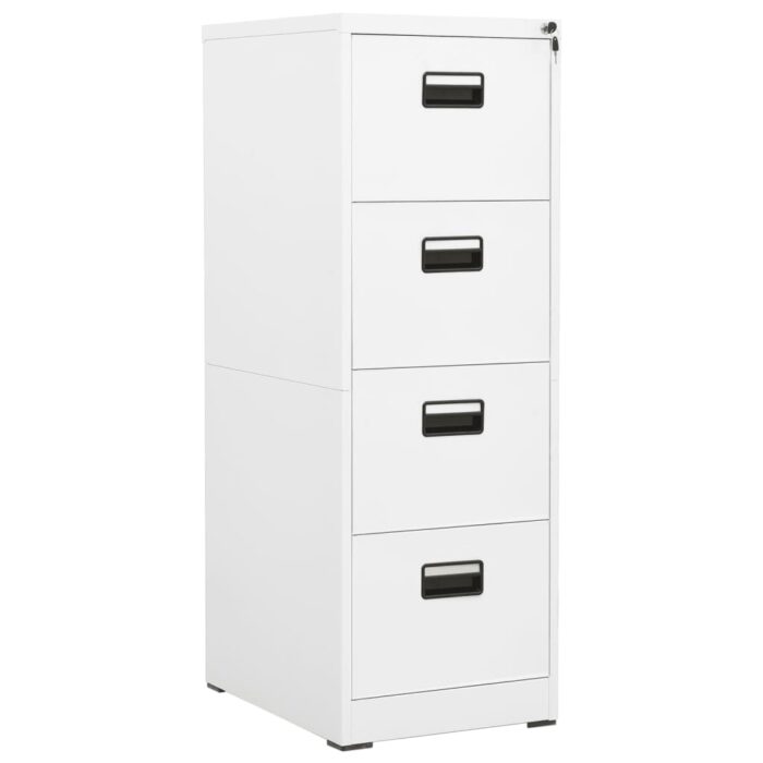 VXL8720286565902_a_en_hd_1.jpg Classeur Blanc 46x62x133 cm Acier – Image 1