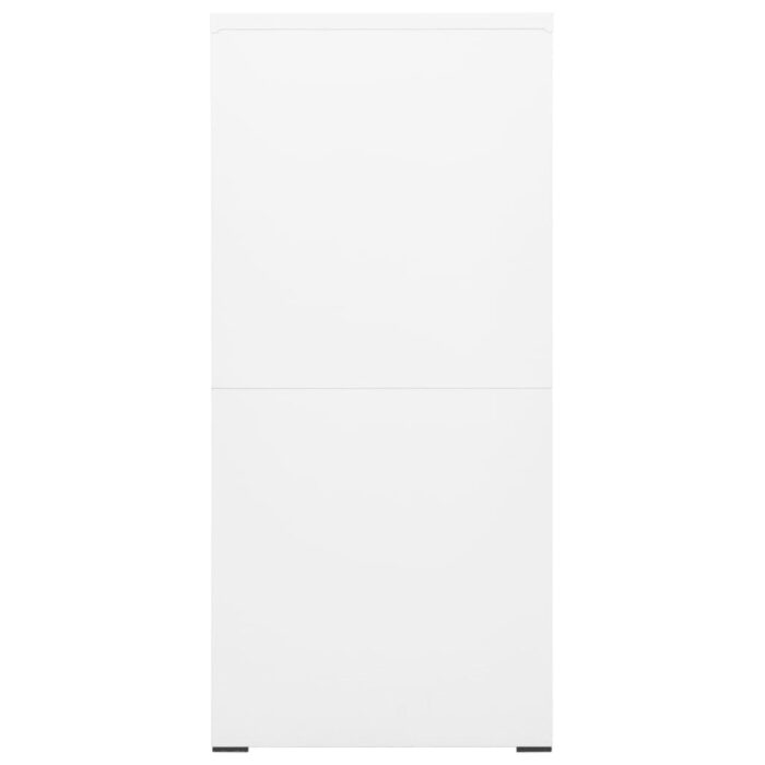 Classeur Blanc 46x62x133 cm Acier – Image 2
