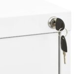 Classeur Blanc 46x62x133 cm Acier – Image 9