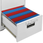 Classeur Gris clair 46x62x133 cm Acier – Image 8