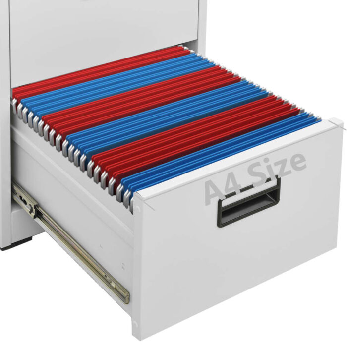 Classeur Gris clair 46x62x133 cm Acier – Image 8