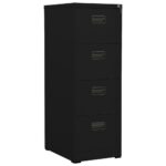 Classeur Noir 46x62x133 cm Acier
