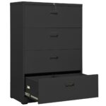 Classeur Anthracite 90x46x134 cm Acier – Image 5