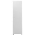 Classeur Gris clair 90x46x164 cm Acier – Image 3