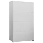 Classeur Gris clair 90x46x164 cm Acier – Image 4