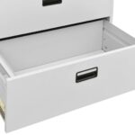 Classeur Gris clair 90x46x164 cm Acier – Image 8