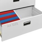Classeur Gris clair 90x46x164 cm Acier – Image 9