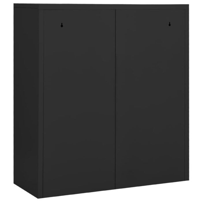 Armoire de bureau Anthracite 90x40x102 cm Acier – Image 5