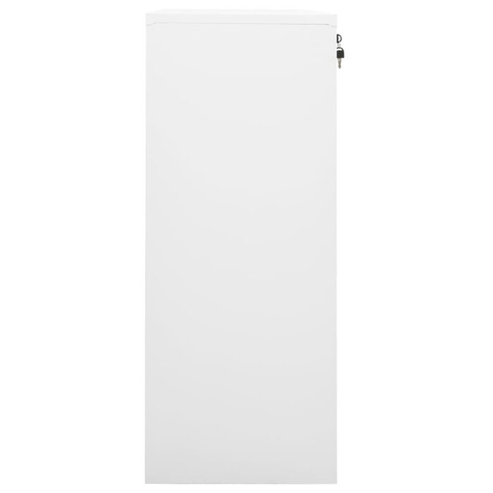 Armoire de bureau Blanc 90x40x102 cm Acier – Image 5