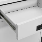 Armoire de bureau Gris clair 90x40x102 cm Acier – Image 3