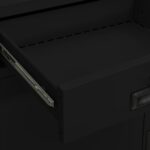 Armoire de bureau Noir 90x40x102 cm Acier – Image 3