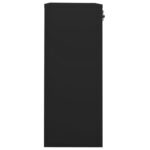 Armoire de bureau Noir 90x40x102 cm Acier – Image 6