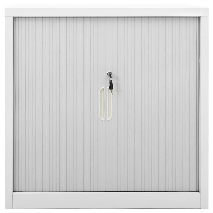 Armoire à portes coulissantes Gris 90x40x90 cm Acier – Image 3