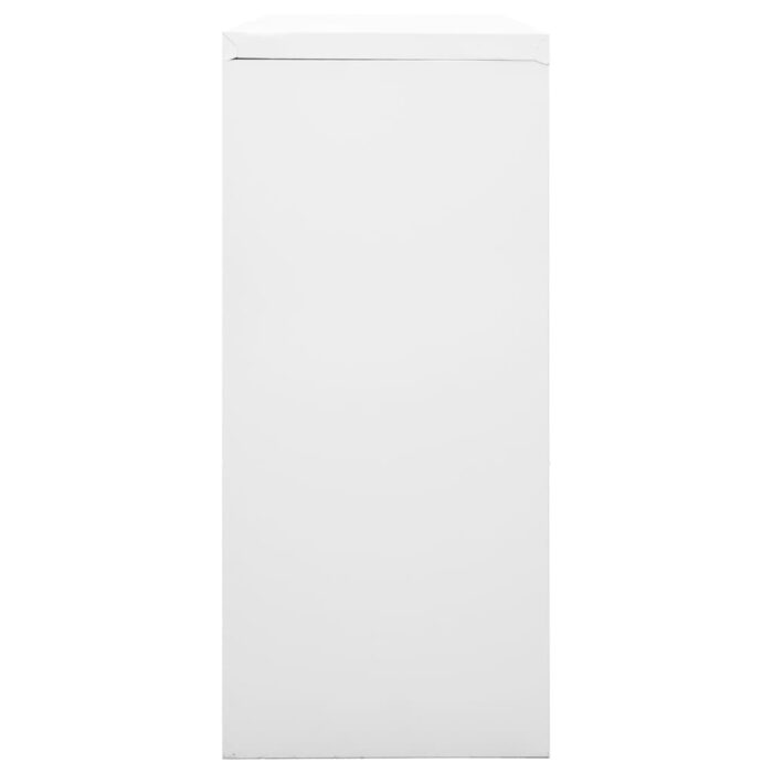 Armoire à portes coulissantes Gris 90x40x90 cm Acier – Image 4