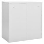 Armoire à casiers Gris clair 90x45x92,5 cm Acier – Image 3