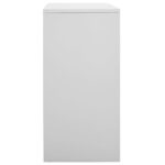 Armoire à casiers Gris clair 90x45x92,5 cm Acier – Image 3