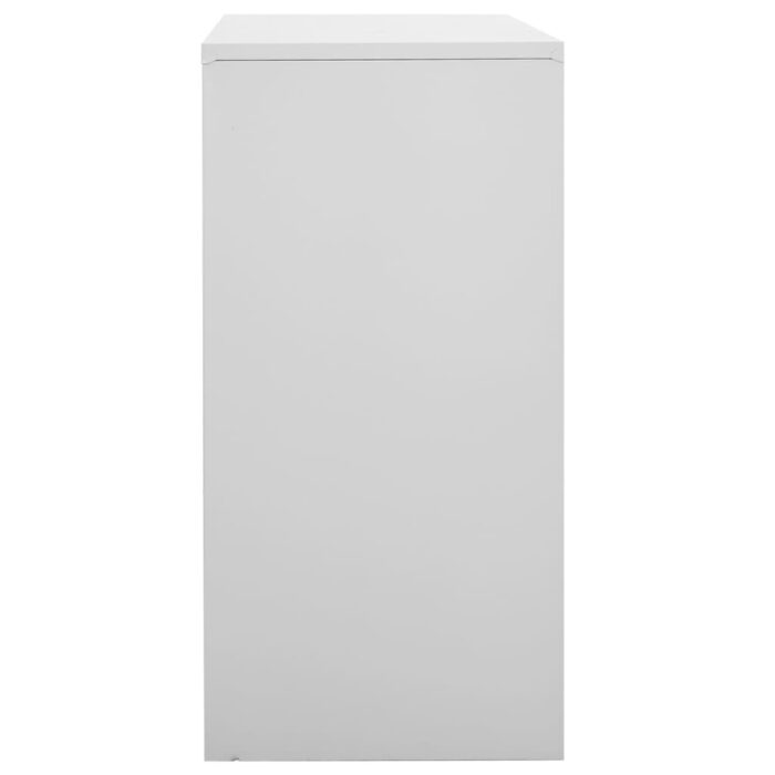 Armoire à casiers Gris clair 90x45x92,5 cm Acier – Image 3