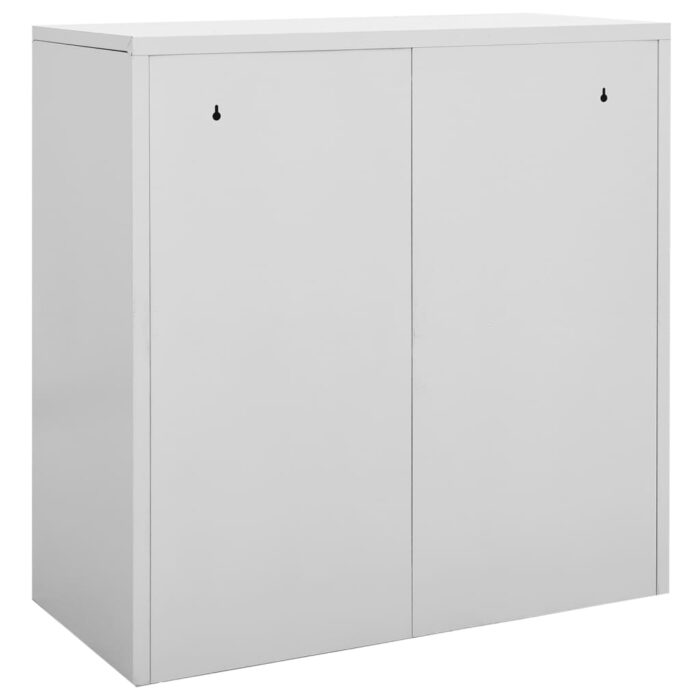 Armoire à casiers Gris clair 90x45x92,5 cm Acier – Image 4