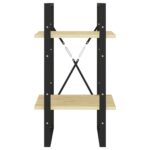 Bibliothèque à 2 niveaux 40x30x70 cm Bois de pin massif – Image 4