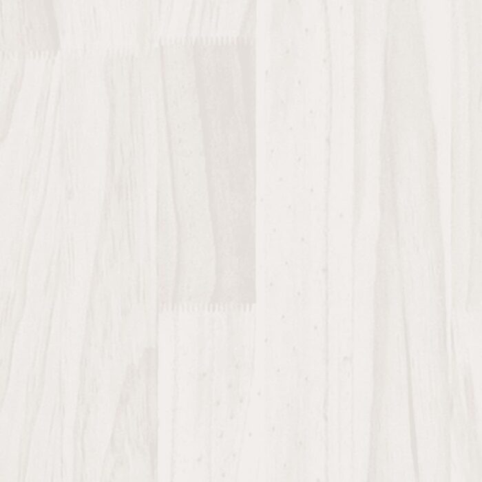 Bibliothèque à 2 niveaux Blanc 40x30x70 cm Bois de pin massif – Image 3